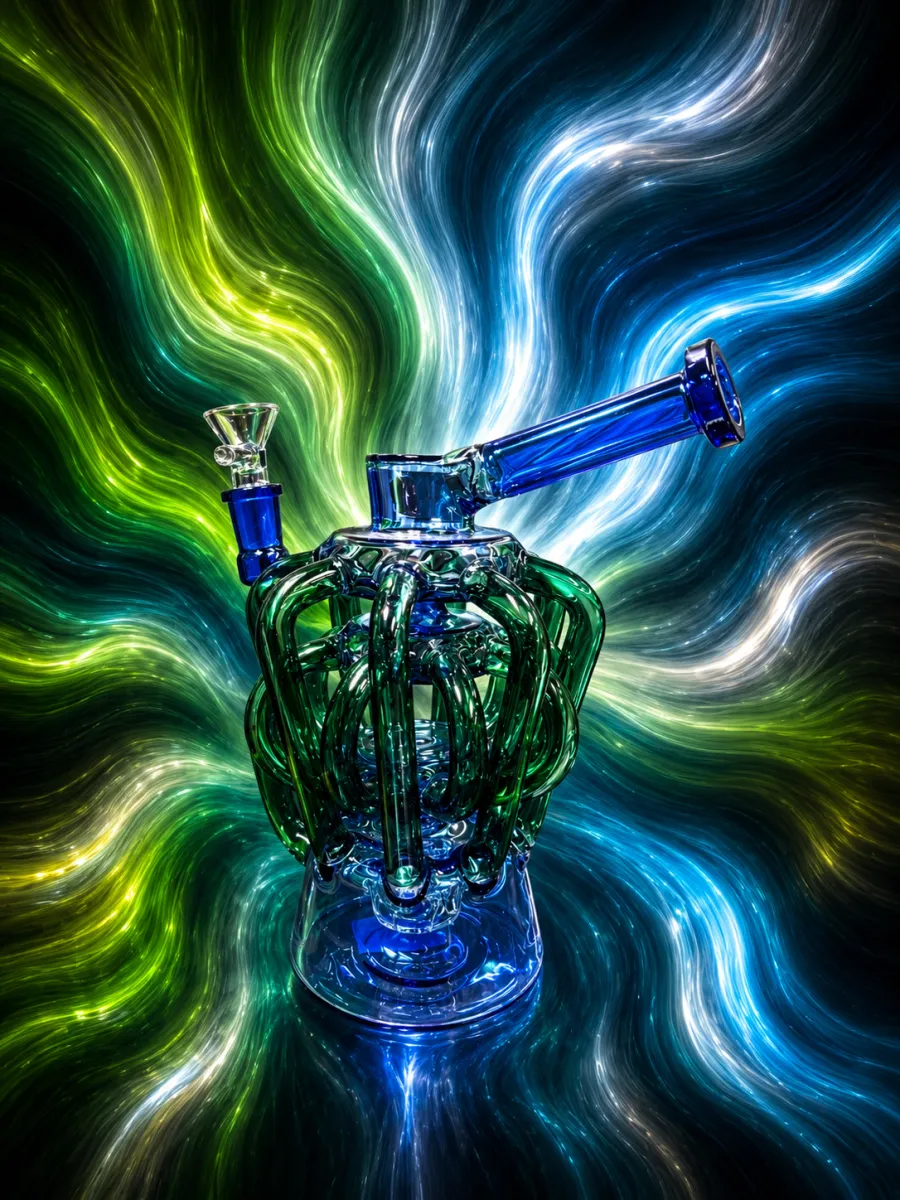 Custom art bong at Puff Paradise Winnipeg — piece 10